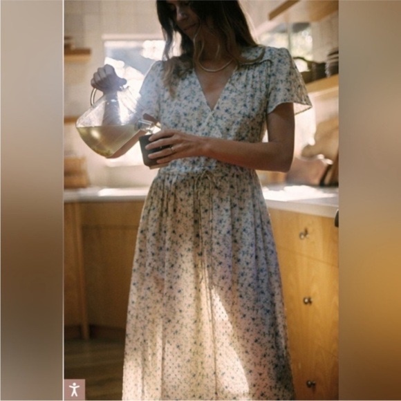 Christy Dawn Dresses & Skirts - Christy Dawn Women’s Sebastian Floral Midi Dress in Black Wild Flower sz Large